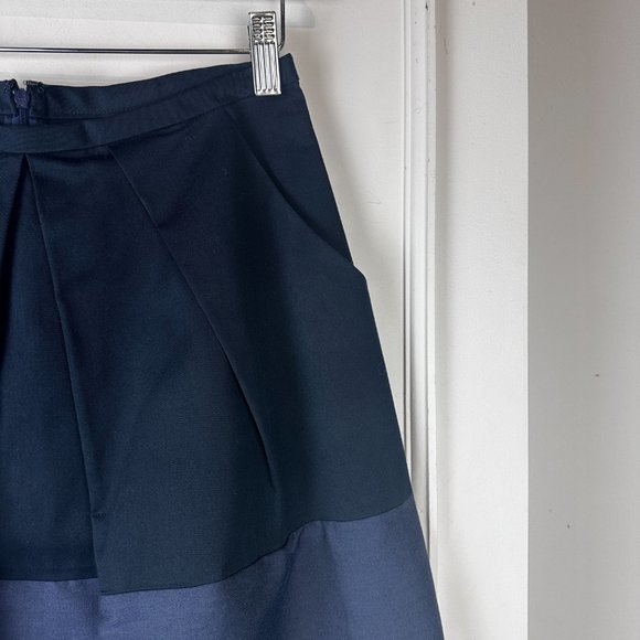 Jil Sander Navy Navy Striped Midi Skirt - Picture 4 of 8